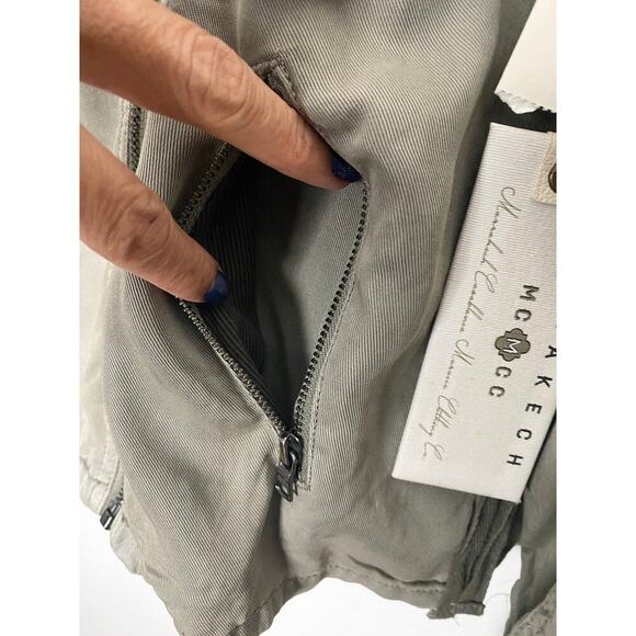 Marrakech x Anthropologie Women's Ronika Draped Moto Jacket Gathered Back NWT M - Picture 13 of 16